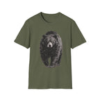Black Bear Walking Charcoal‑Shirt