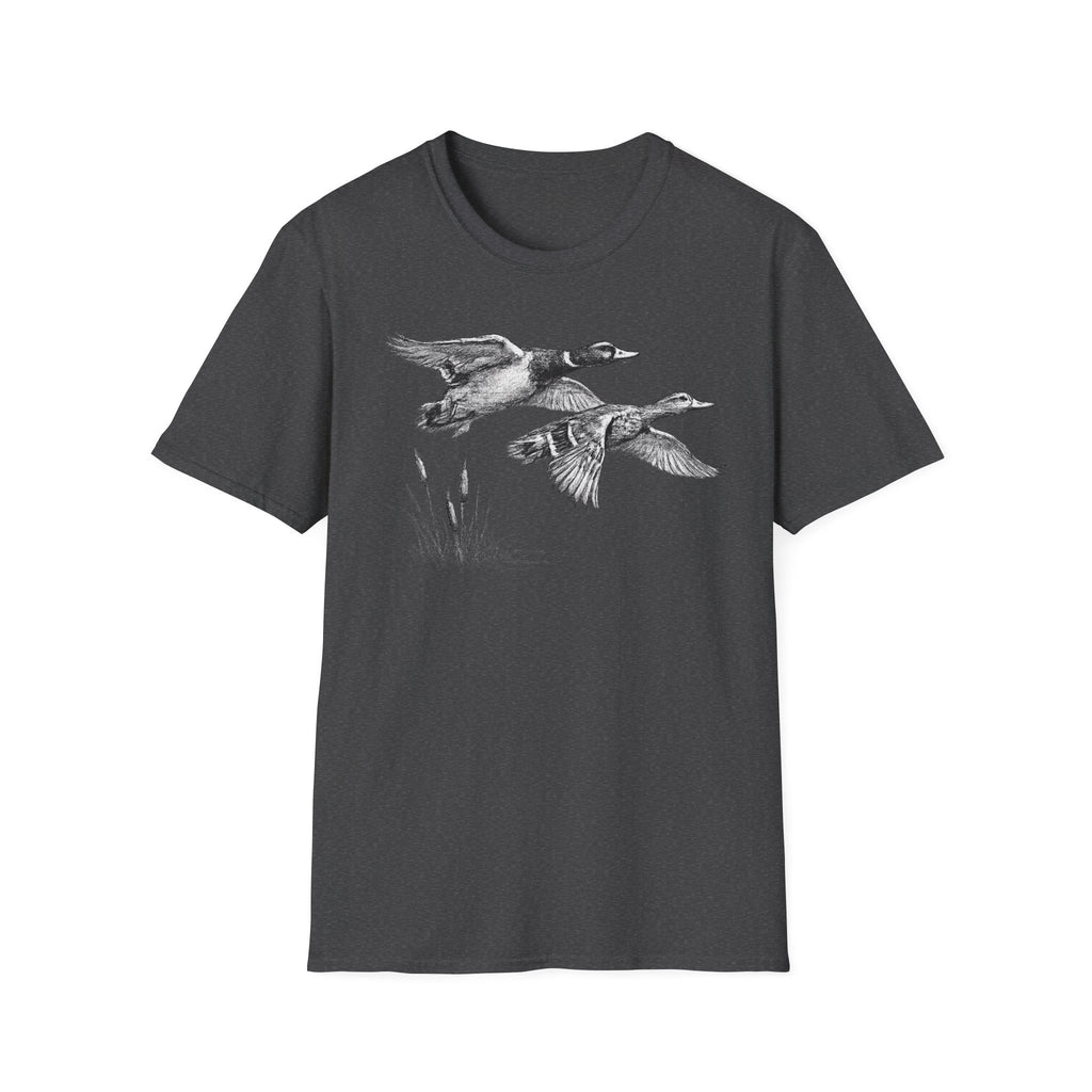 Ducks Flying Charcoal T‑Shirt