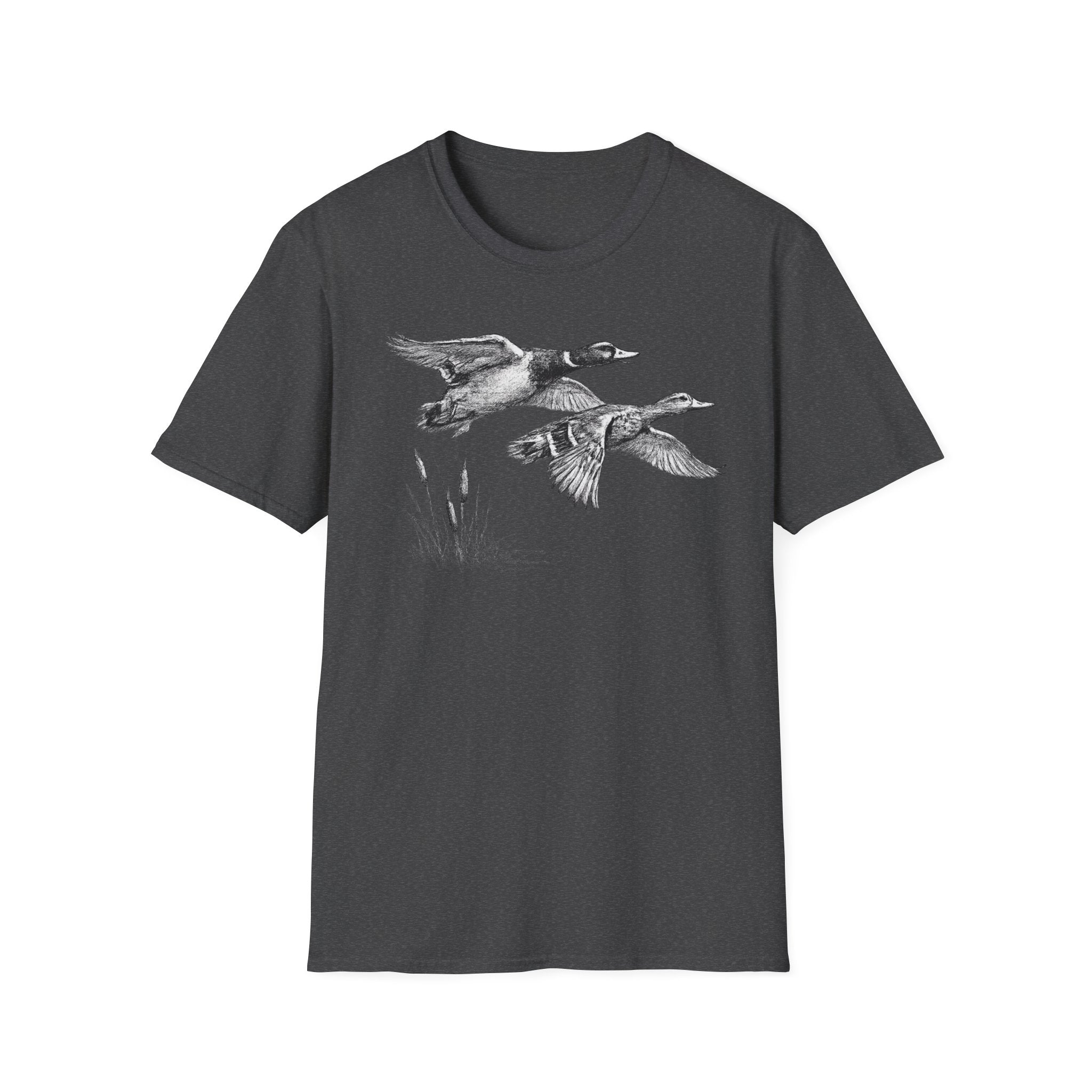 Ducks Flying Charcoal T‑Shirt