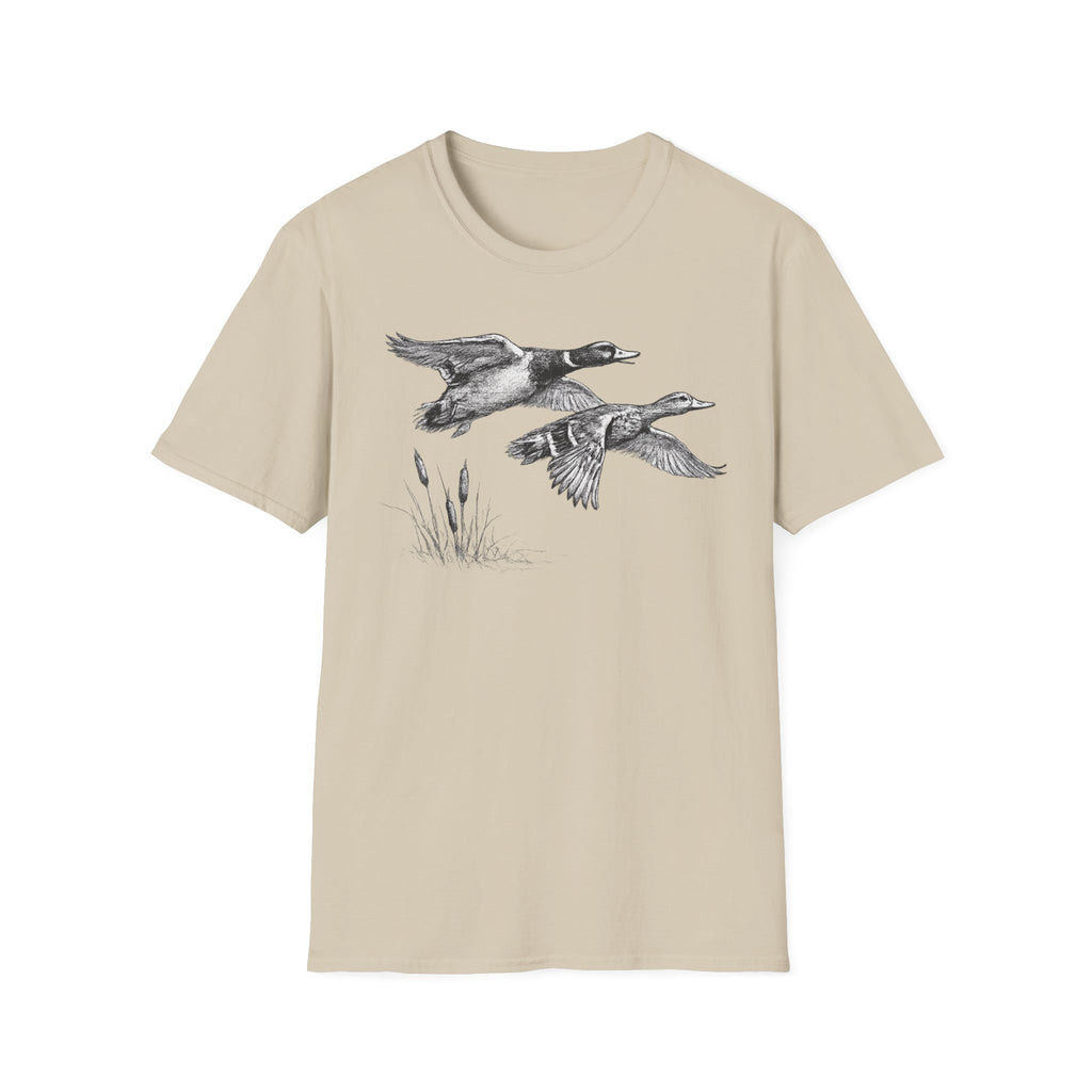 Ducks Flying Charcoal T‑Shirt