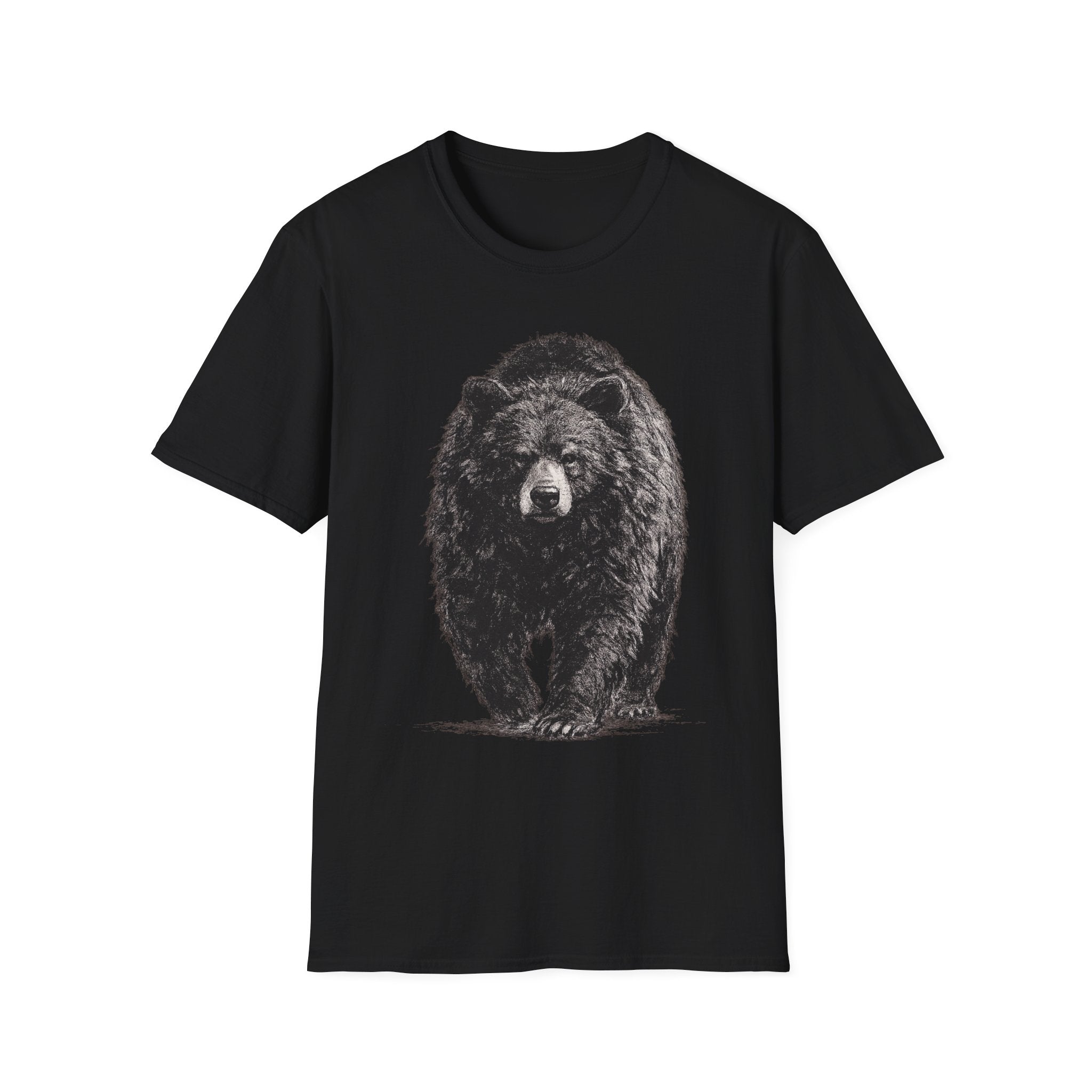 Black Bear Walking Charcoal‑Shirt