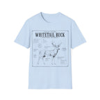 Whitetail Buck Schematic T-Shirt