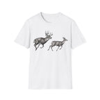Buck Chasing Doe Charcoal‑Shirt