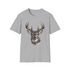 Whitetail Head Charcoal T‑Shirt