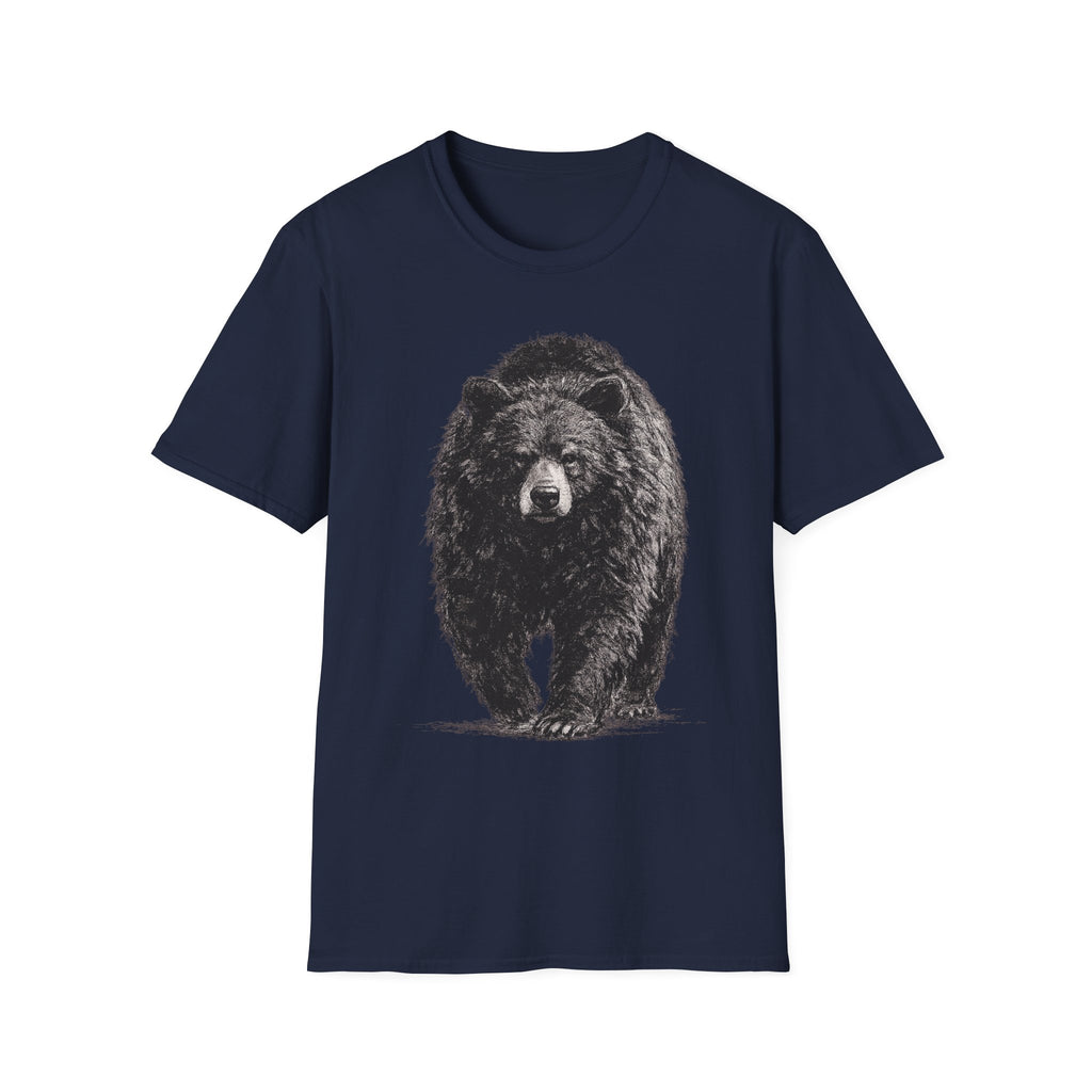 Black Bear Walking Charcoal‑Shirt