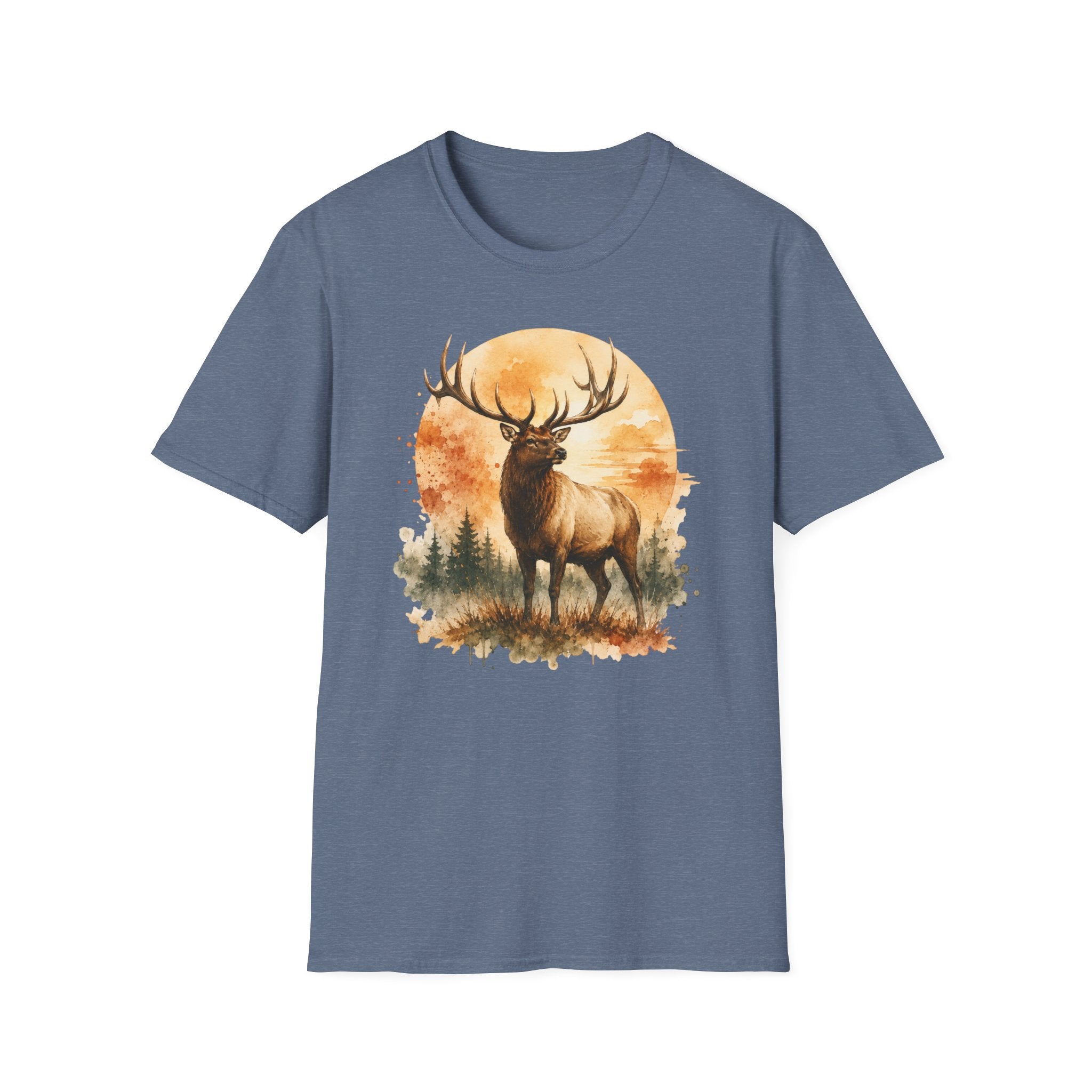 Elk Watercolor T‑Shirt