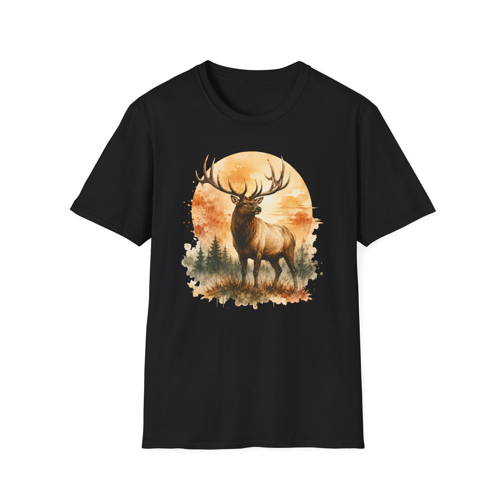 Elk Watercolor T‑Shirt