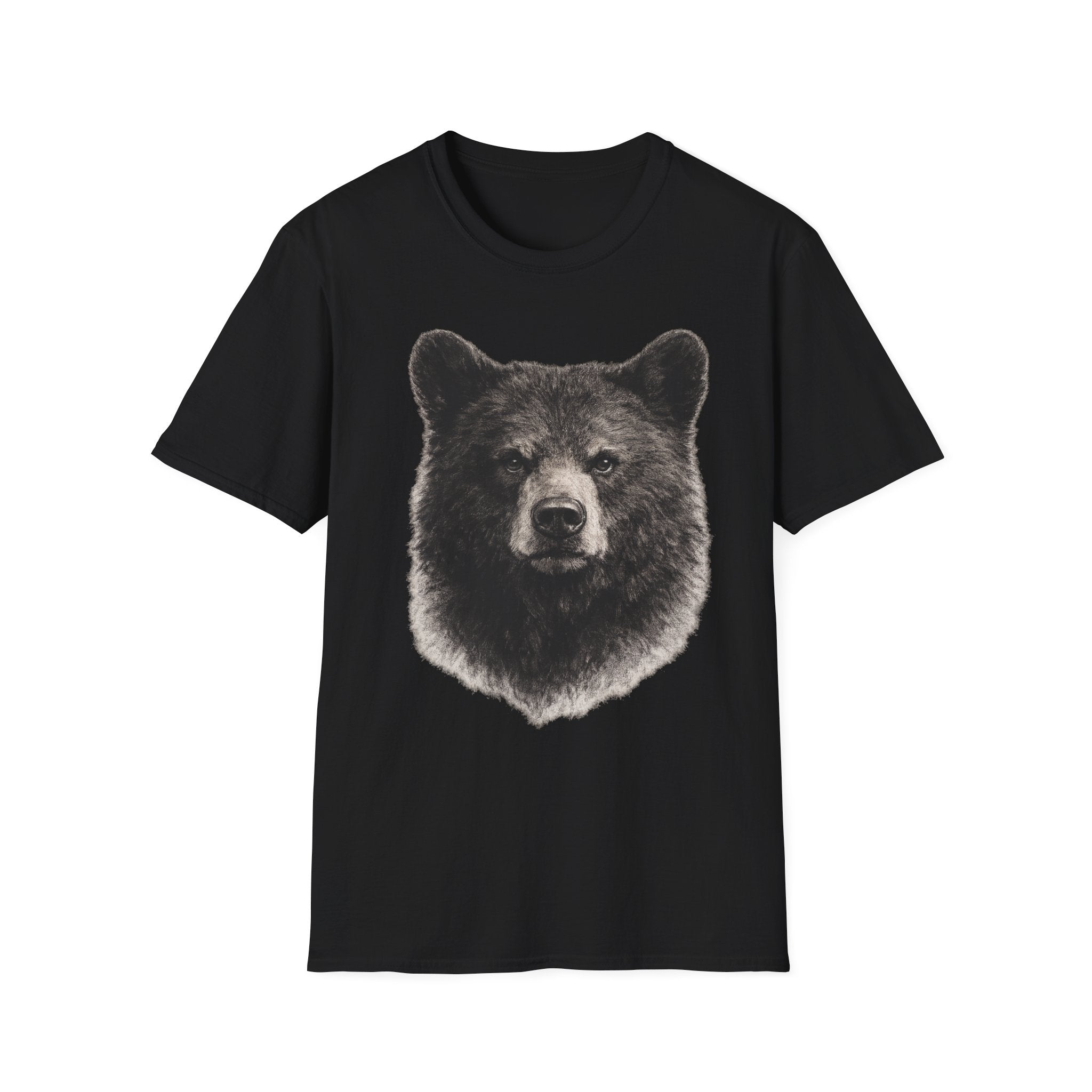 Bear Head Charcoal T‑Shirt